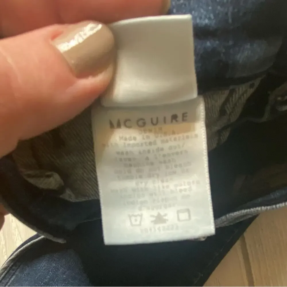 Mcguire Denim Style 185 C Blue Skinny Jeans Women's Size 26